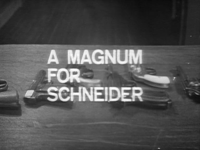 image from: Armchair Theatre: A Magnum for Schneider