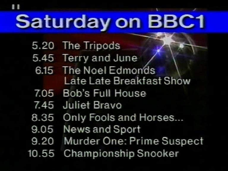 image from: BBC1 Saturday promo