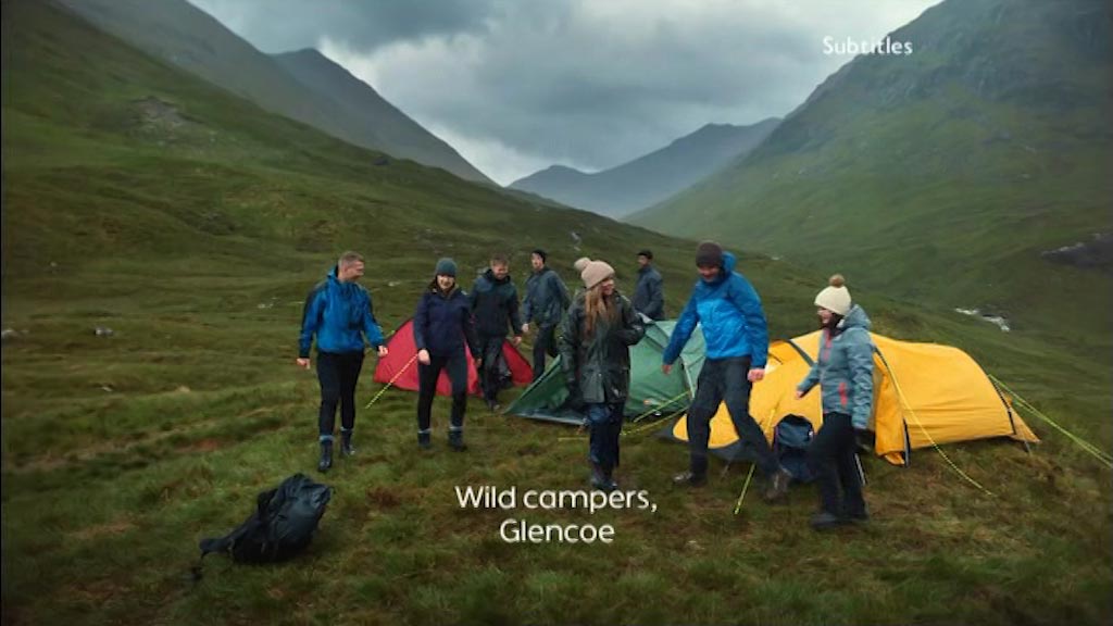 image from: BBC One Ident - Wild Campers