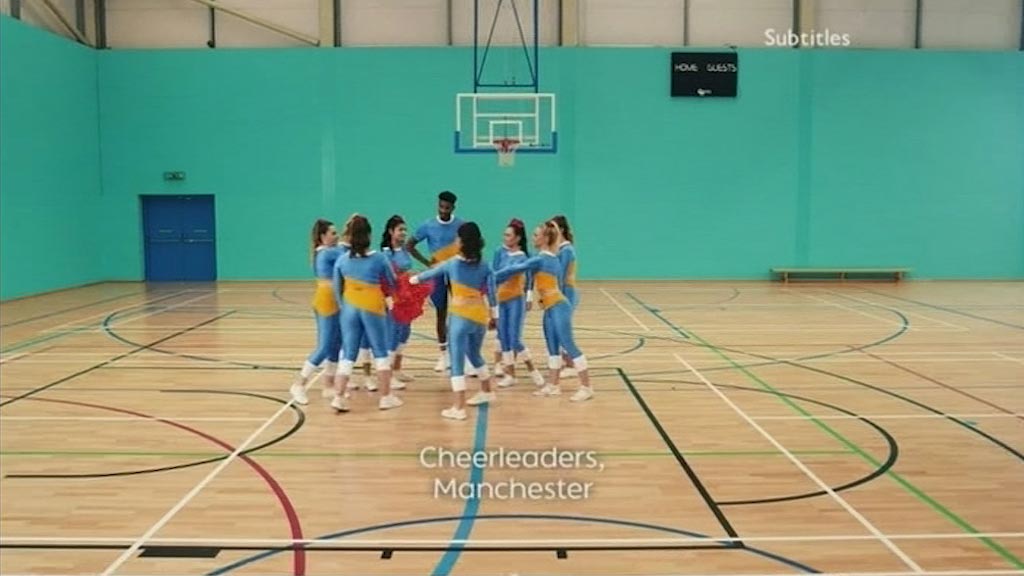 image from: BBC One Ident - Cheerleaders