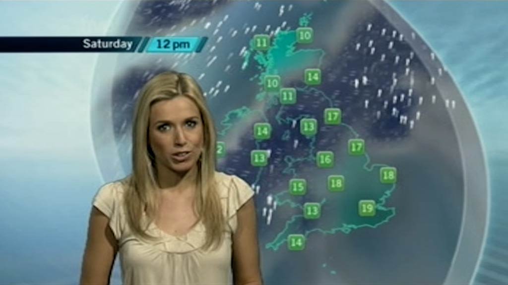 image from: Channel 5 Weather - Lara Lewington