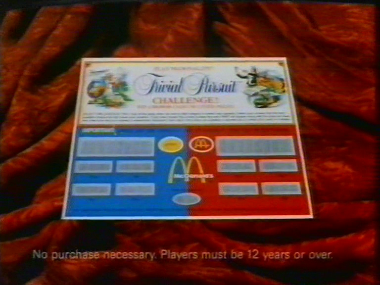 image from: McDonald's Trivial Pursuit