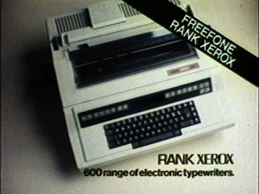 Rank Xerox Typewriter | TVARK