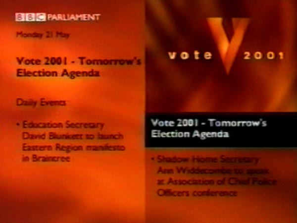 image from: BBC Parliament Vote 2001 Filler