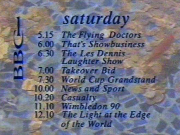 image from: BBC1 Saturday Promotion