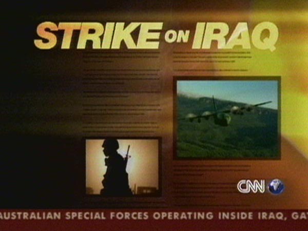 image from: CNN Strike On Iraq