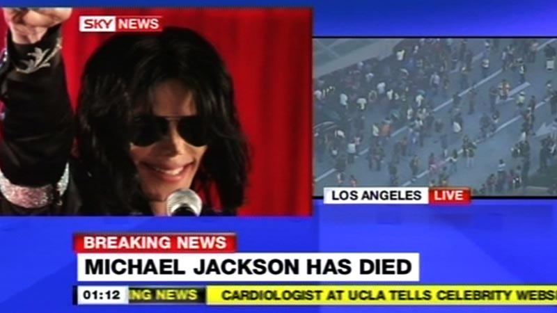 Sky News – Michael Jackson Has Died | TVARK