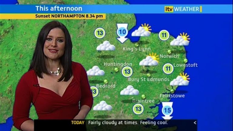 ITV Anglia Weather – Amanda Houston | TVARK