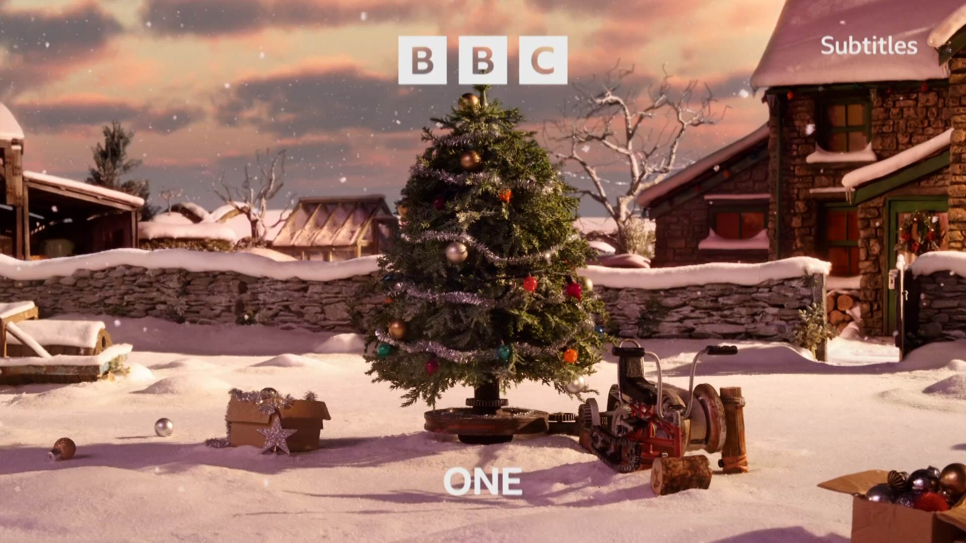 BBC One Christmas News Ident Evening TVARK